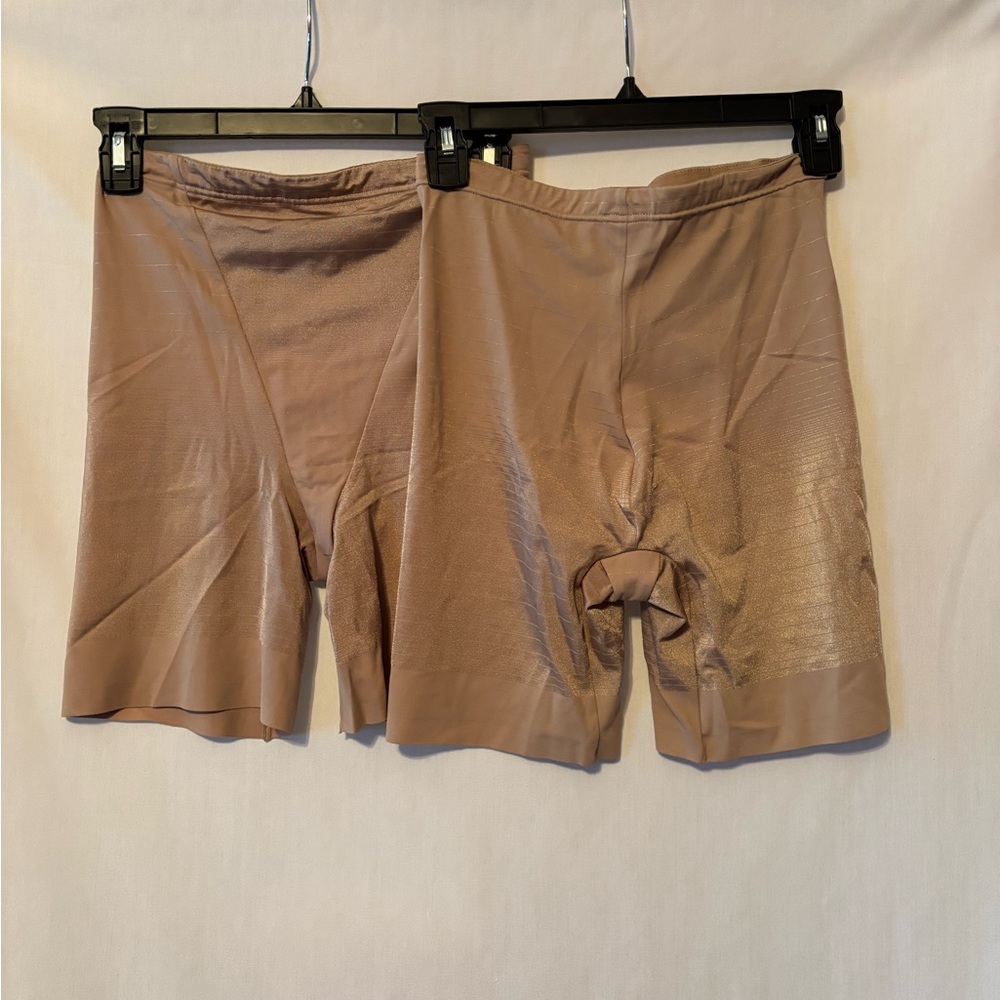 Flexees Tan XL Shapewear Shorts (2pcs) - Picture 4 of 5